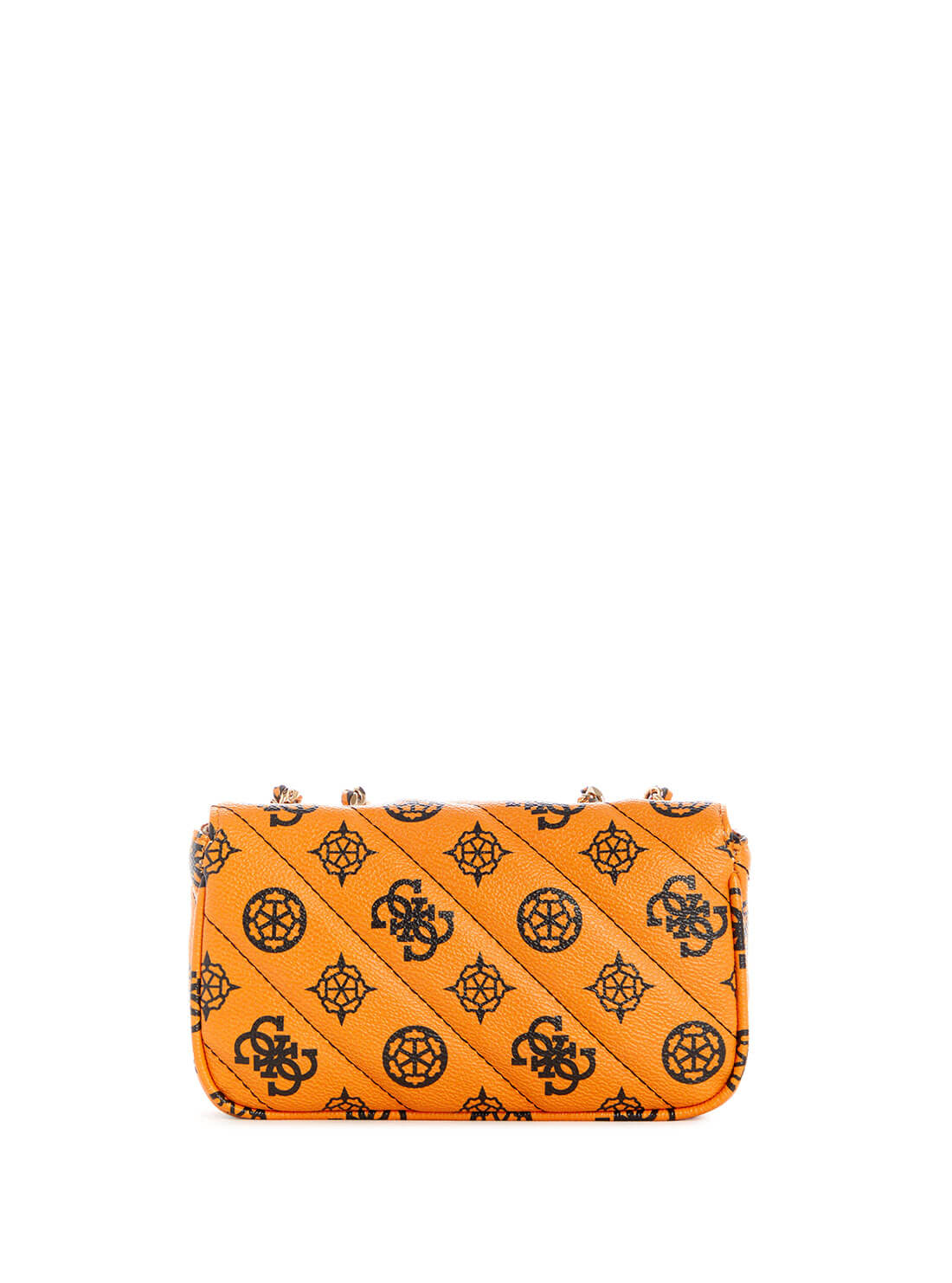 guess Quilted Always Orange Womens Mini Crossbody back view