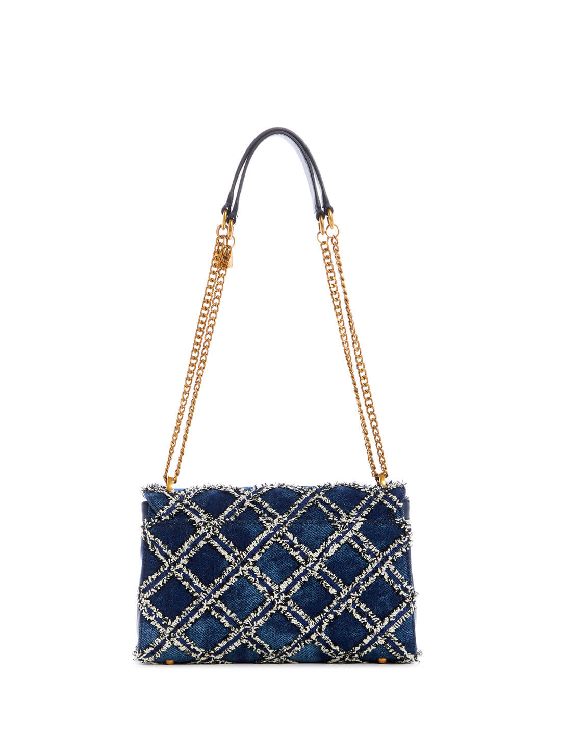 guess Denim Blue Katey Womens Shoulder Bag back view