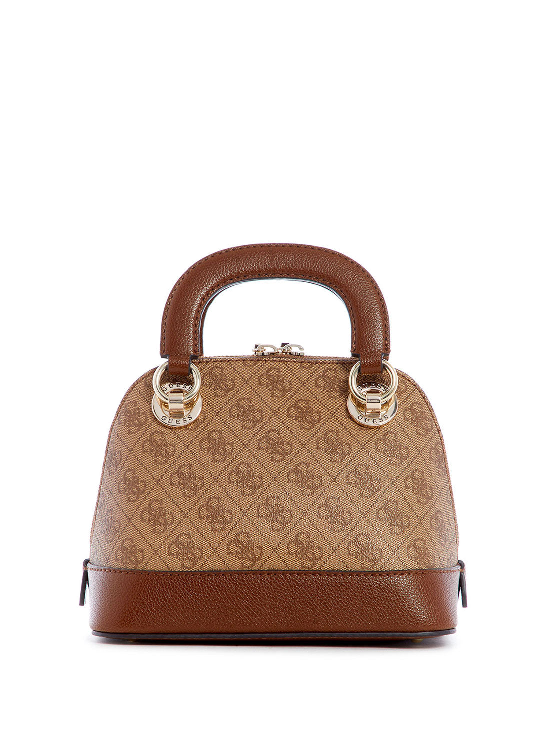 GUESS Womens  Brown Cathleen Small Dome Satchel SG773705 Back View