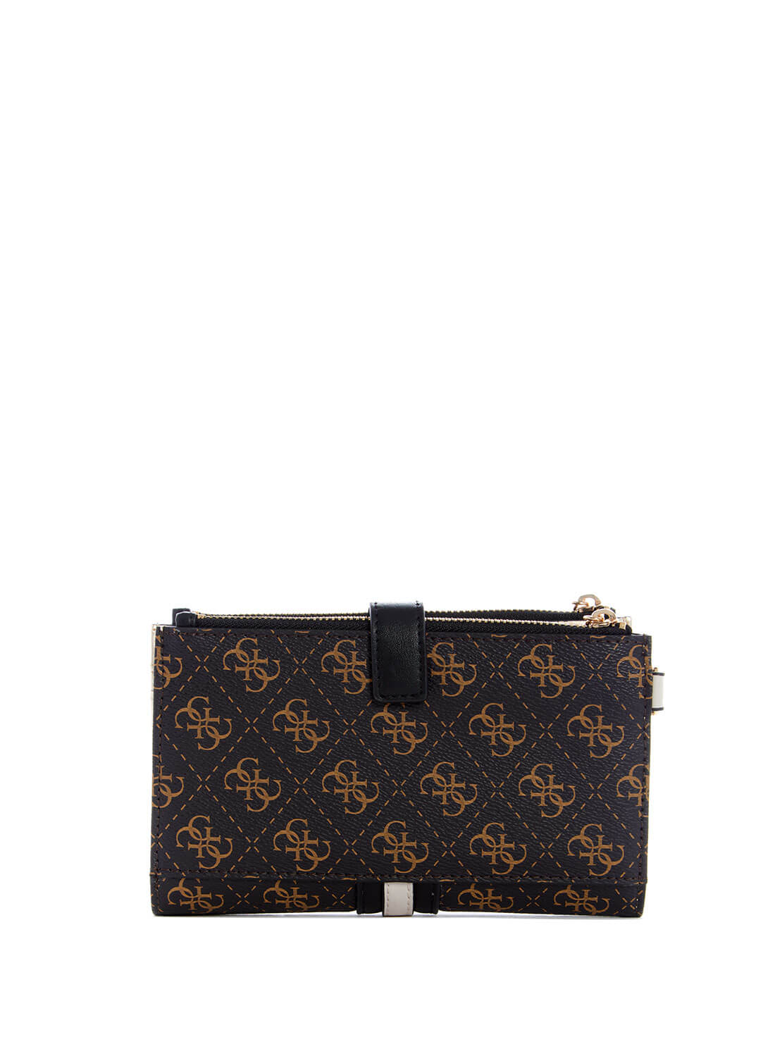 GUESS Womens Brown Multi Logo Kasinta Organiser Wallet SG840557 Back View