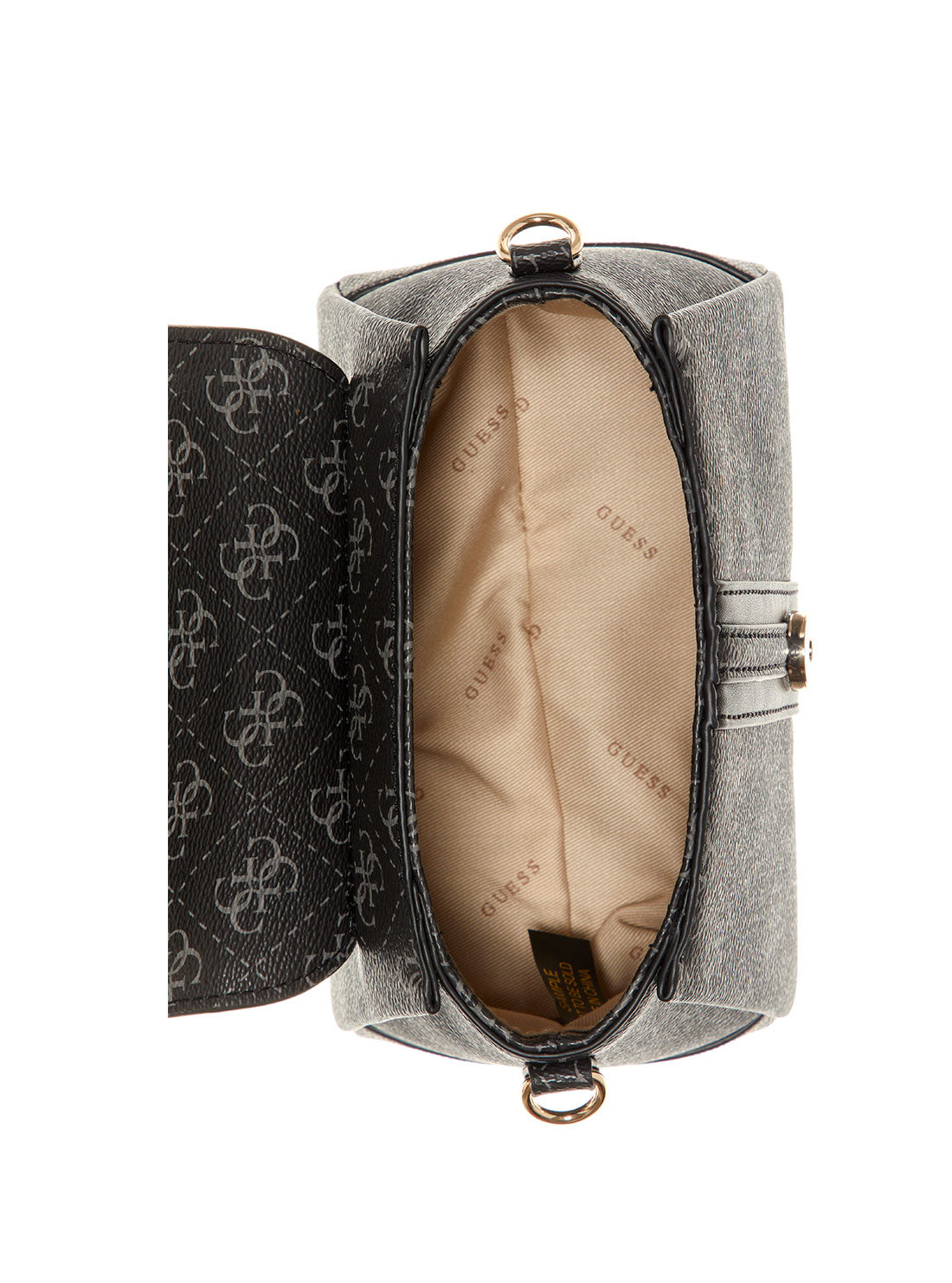 GUESS Womens Black Kasinta Logo Mini Satchel SG840577 Inside View