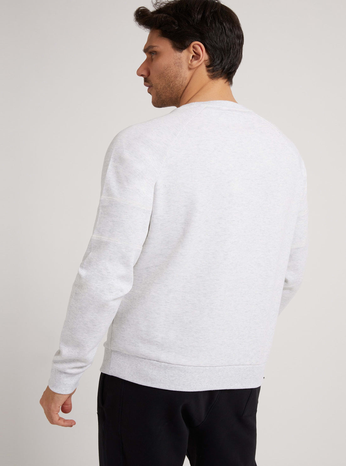 GUESS Mens Light Grey Hale Jumper    U1BA05JR06S Back View