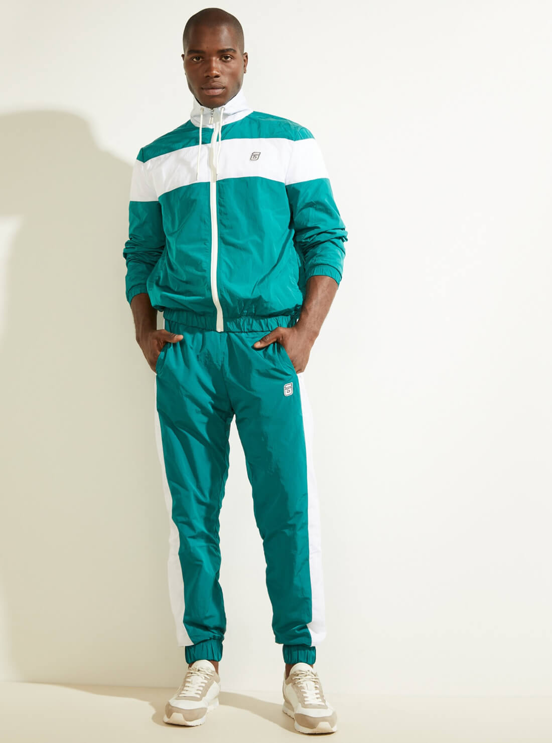 GUESS Men's Teal Nowell Active Jogger Pants U1BA40WO06F Full View