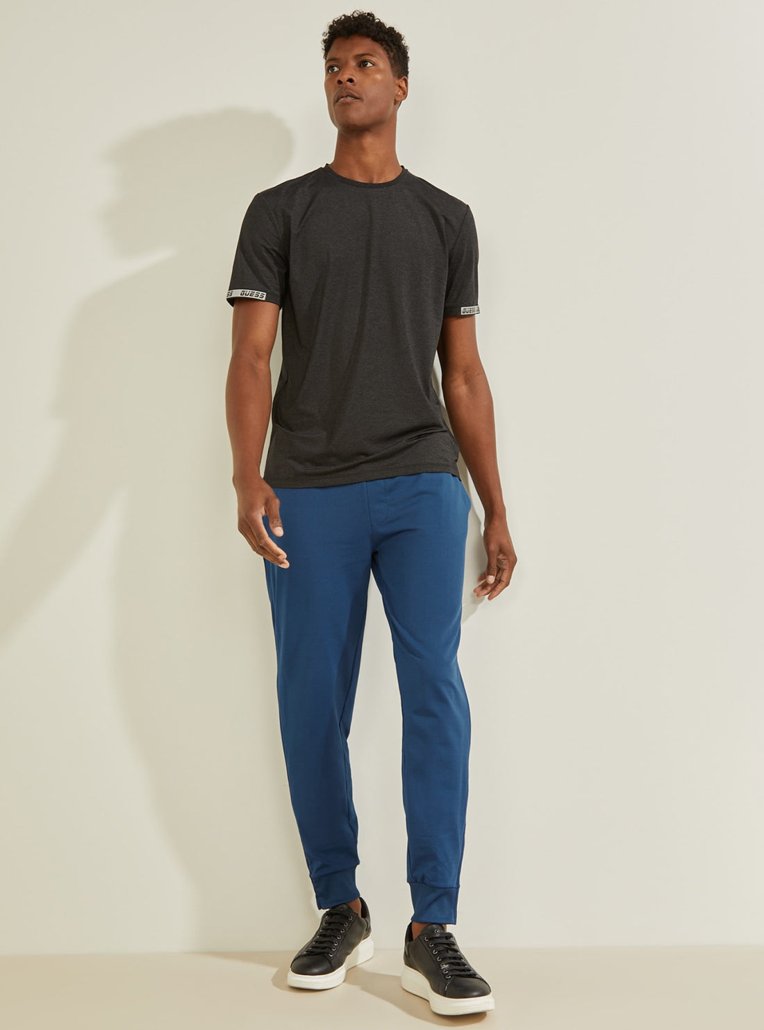 GUESS Mens Eco Blue Hal Trackpants U1BA44RJQ32 Full View