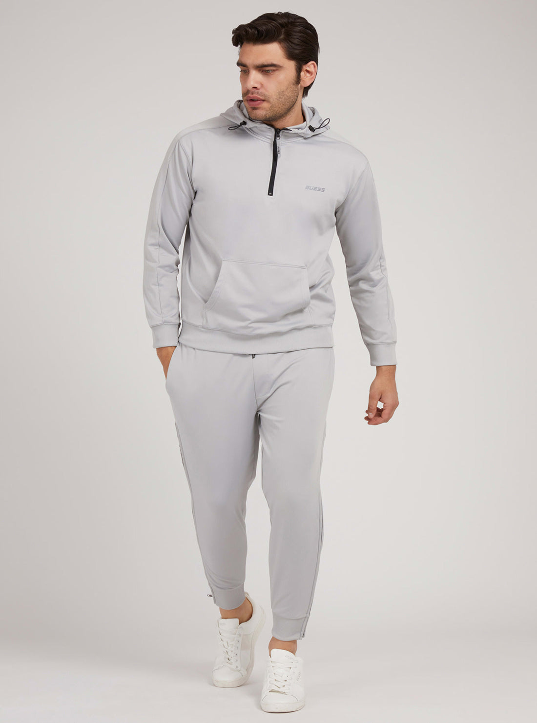 GUESS Mens Eco Grey Hal Trackpants    U1BA44RJQ32 Full View