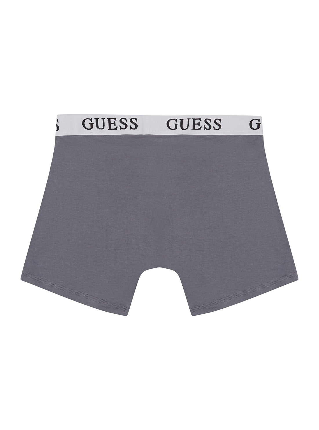 GUESS Mens Purple Multi Donny Boxer Brief Trunks 2-Pack U1BG04K6YW1 Grey Back View