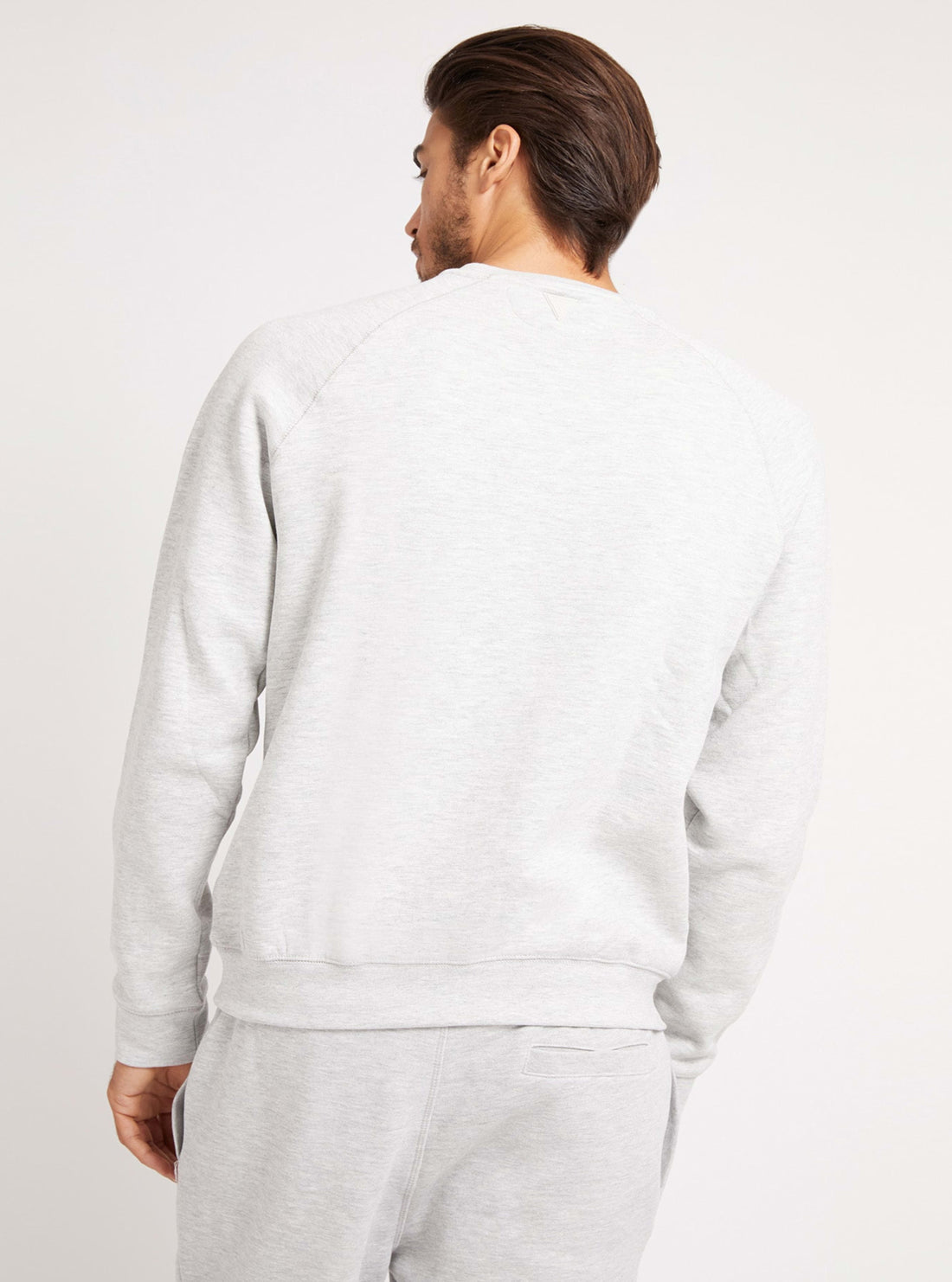GUESS Mens Eco Grey Aldwin Active Jumper U1YA02K9V31 Back View 