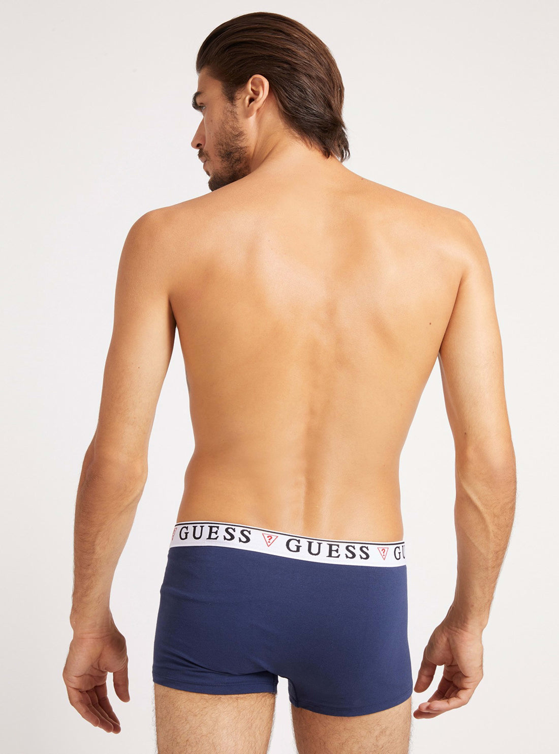 GUESS Mens Multi Brian Boxer 3-Pack Trunks U97G01JR003 Blue Black View