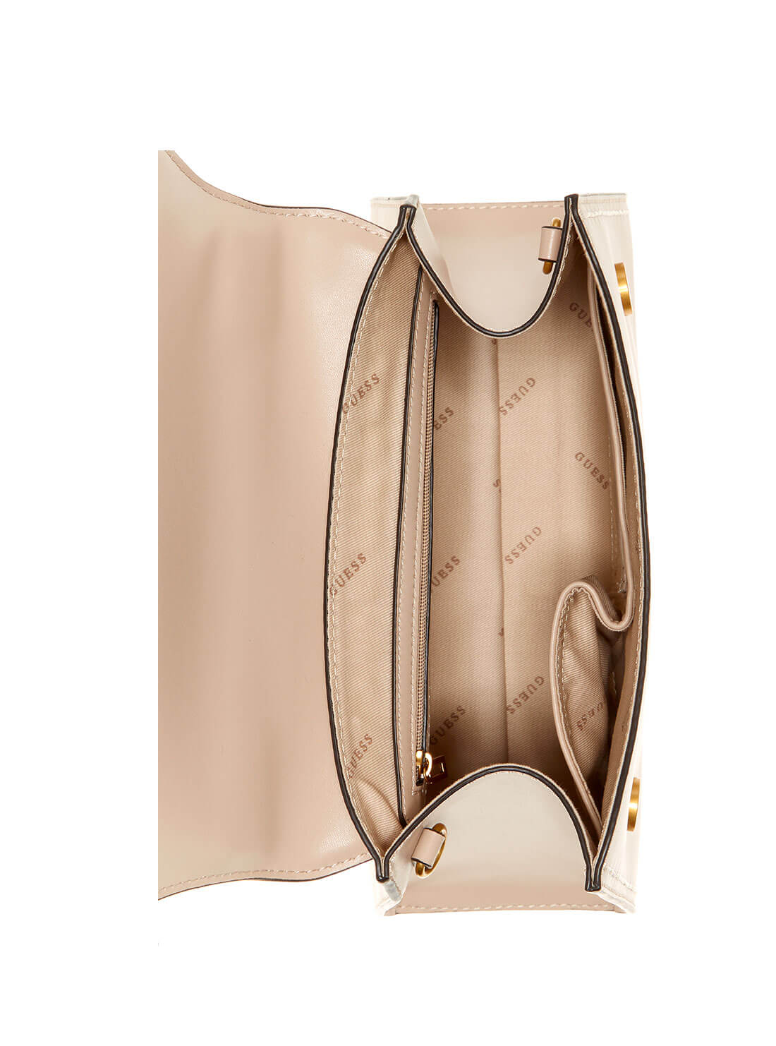  GUESS Womens Beige Stephi Shoulder Bag VB787520 Inside View