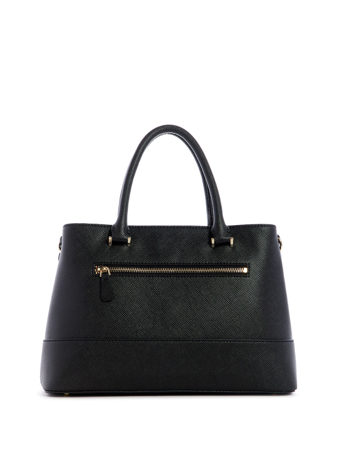 GUESS Womens Black Cordelia Luxury Satchel VG813006 Back View