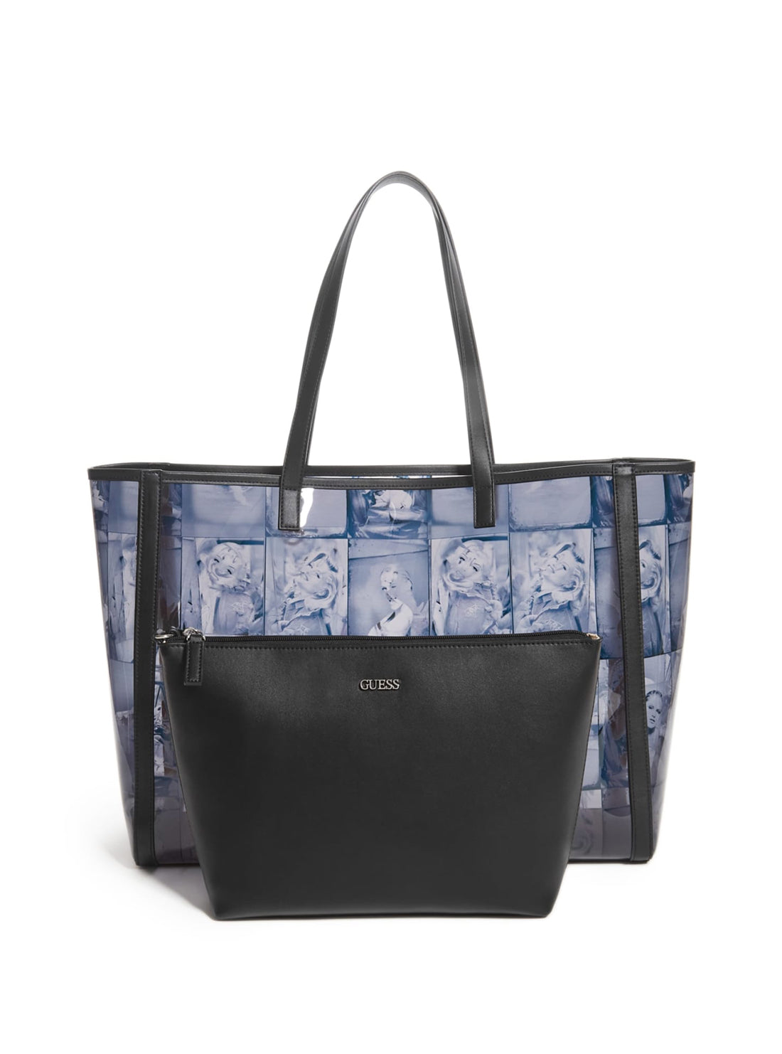 GUESS Womens GUESS Originals x Anna Nicole Smith Black  Graphic Print Tote Bag VY841223 Clutch  View
