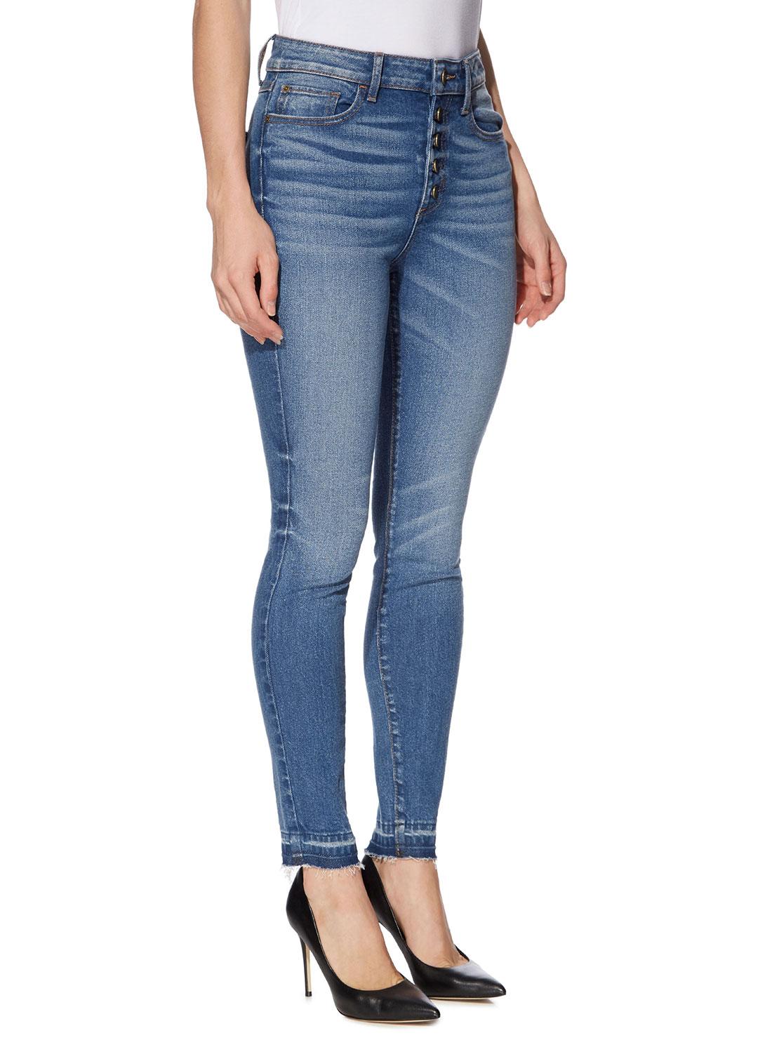 GUESS Womens High-Rise 1981 Skinny Denim Jean in Venus Wash W83AB4D3E40 Side View