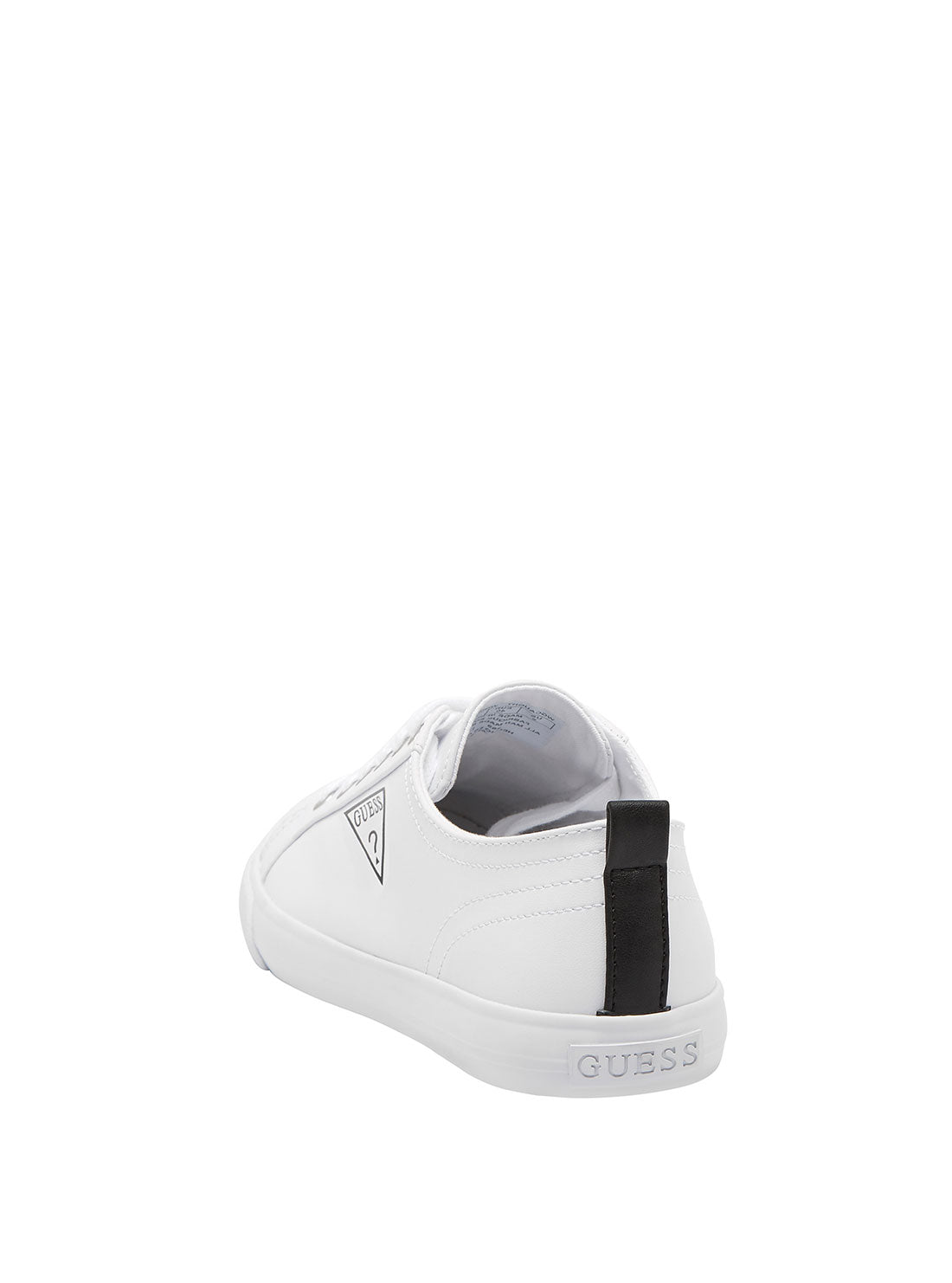 GUESS Womens  White Logo Caught Sneakers CAUGHT-A  Back View