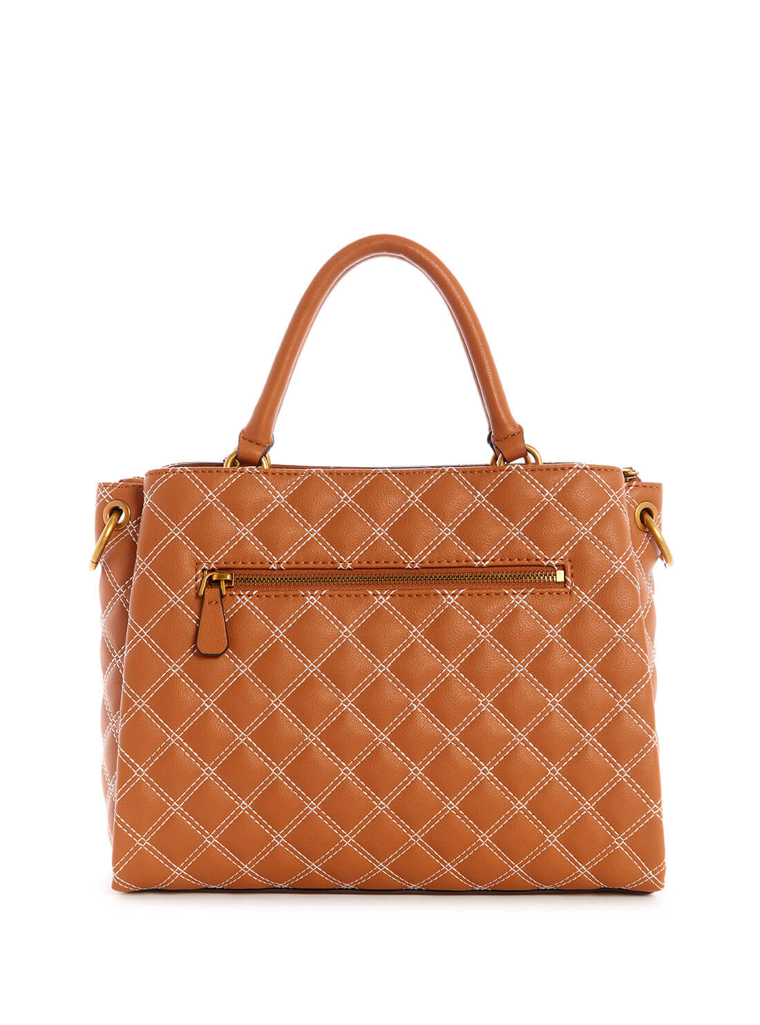 GUESS Womens  Brown Cessily Girlfriend Satchel ZB767906 Back View