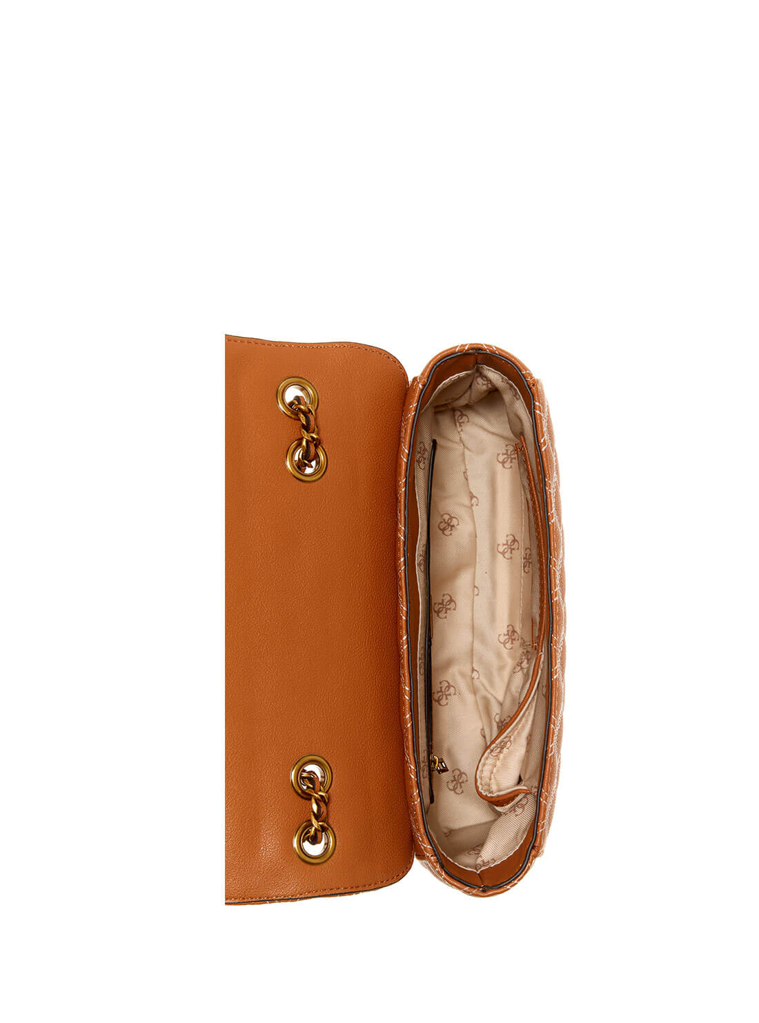GUESS Womens  Brown Cessily Crossbody Bag ZB767921 Inside View