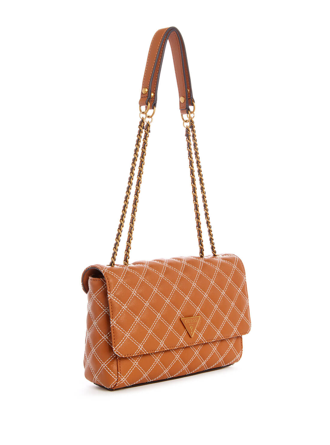 GUESS Womens  Brown Cessily Crossbody Bag ZB767921 Front Side View