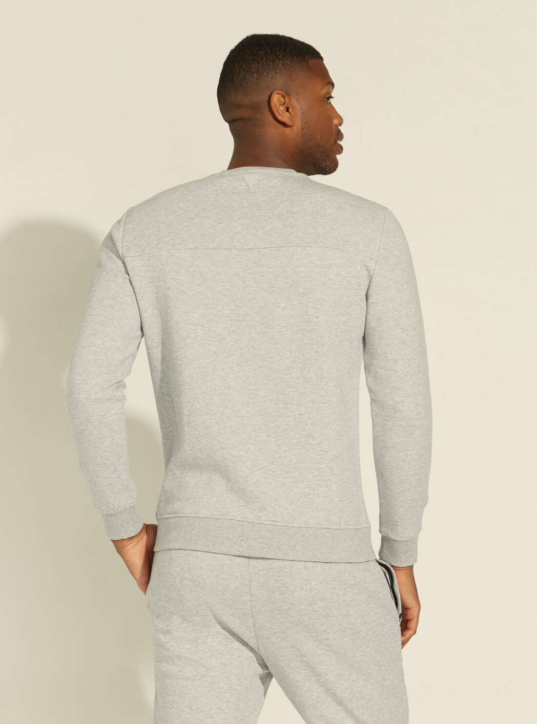 GUESS Men's Grey Aray Active Jumper U1YA51KA3P1 Back View
