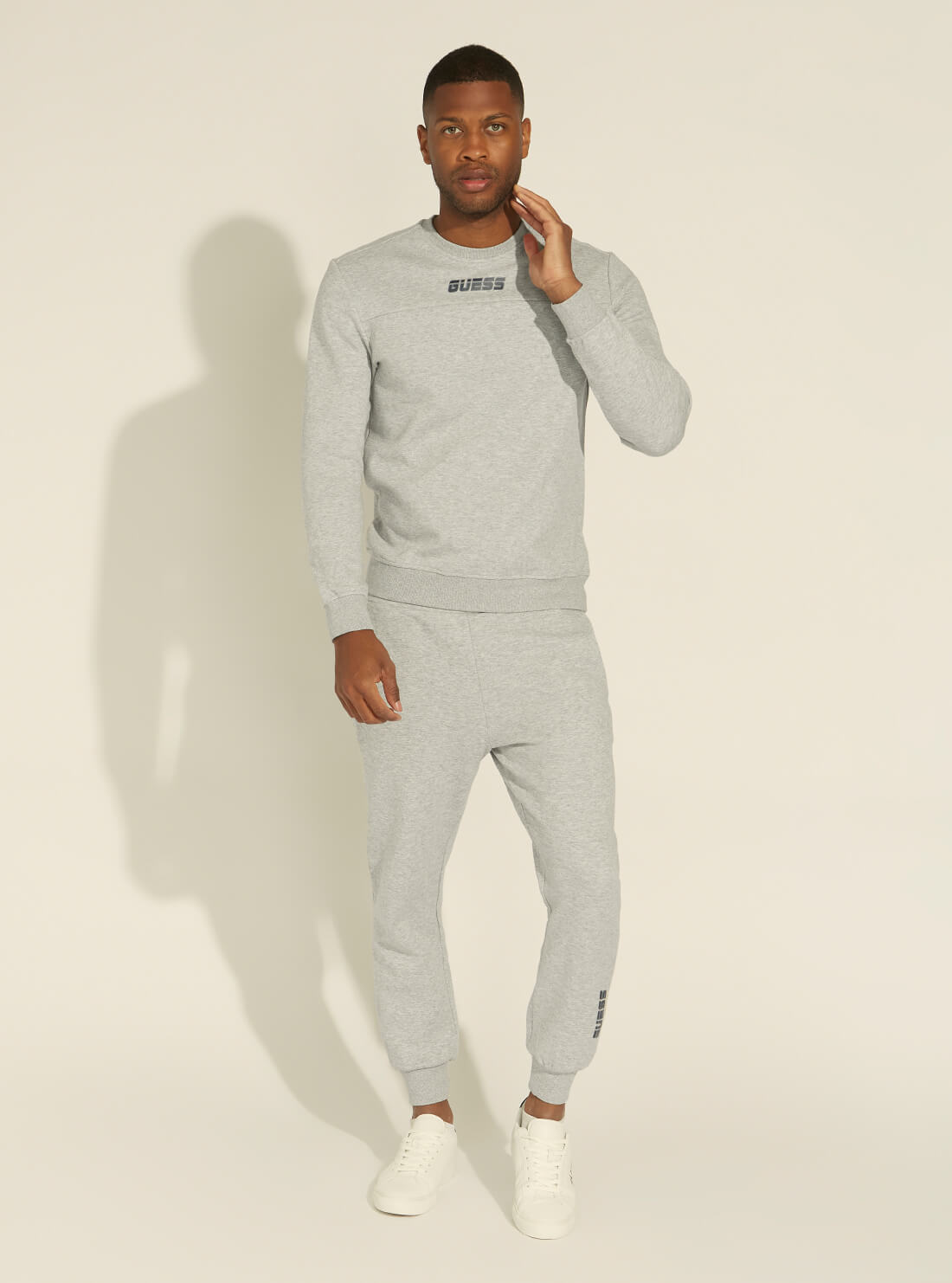 GUESS Men's Grey Aray Active Jumper U1YA51KA3P1 Full View