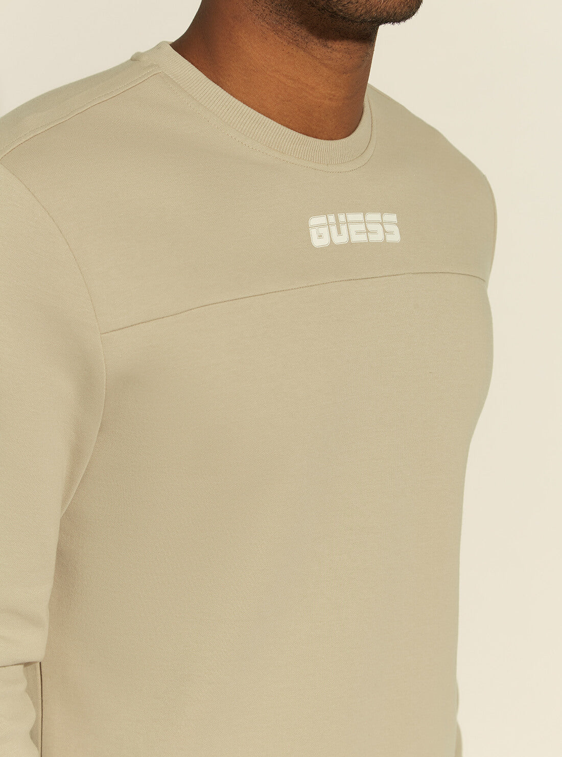 GUESS Mens Beige Aray Active Jumper U1YA51KA3P1 Detail View