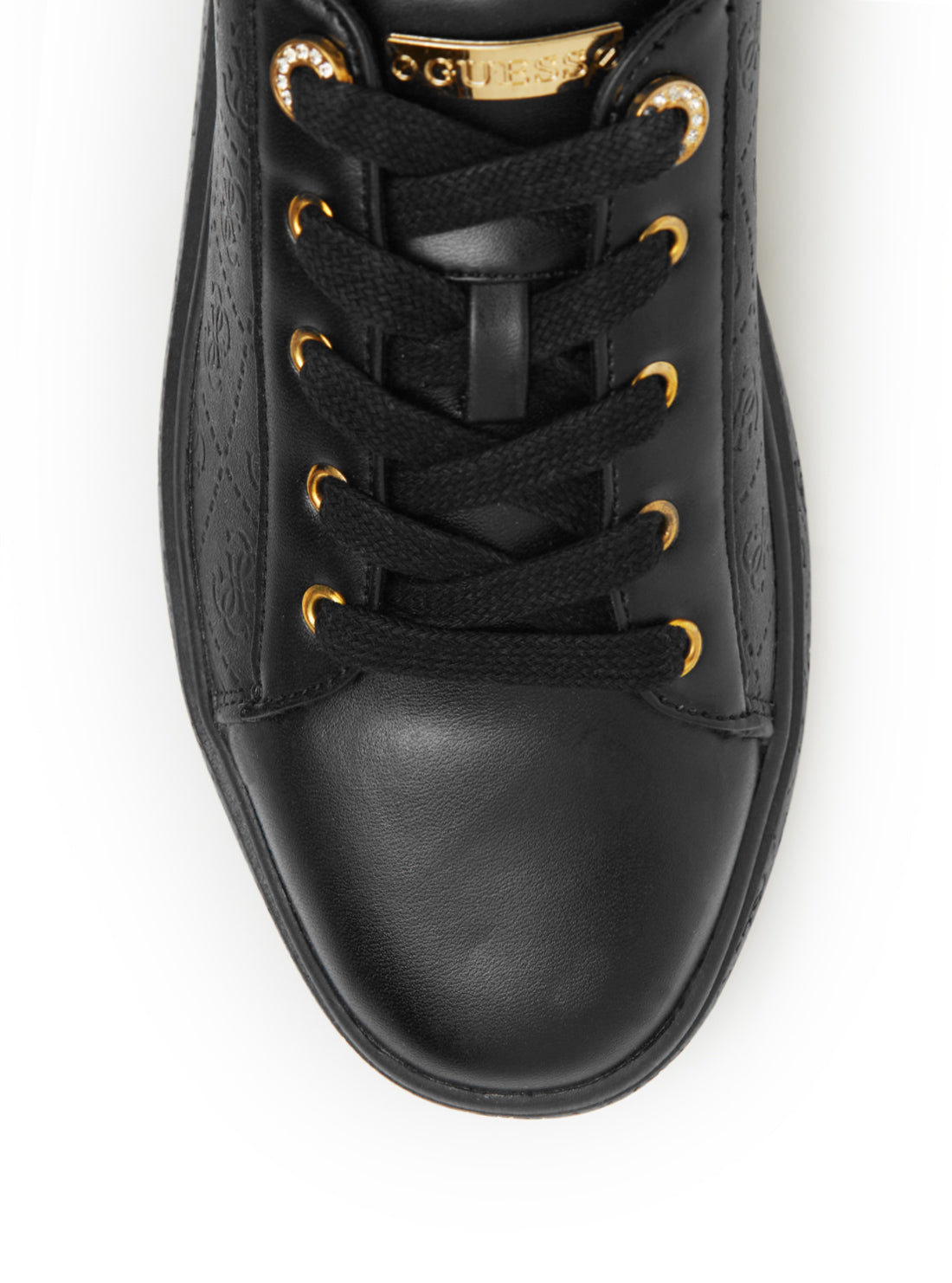 GUESS Women's  Black Bucky Sneakers BUCKY Front View