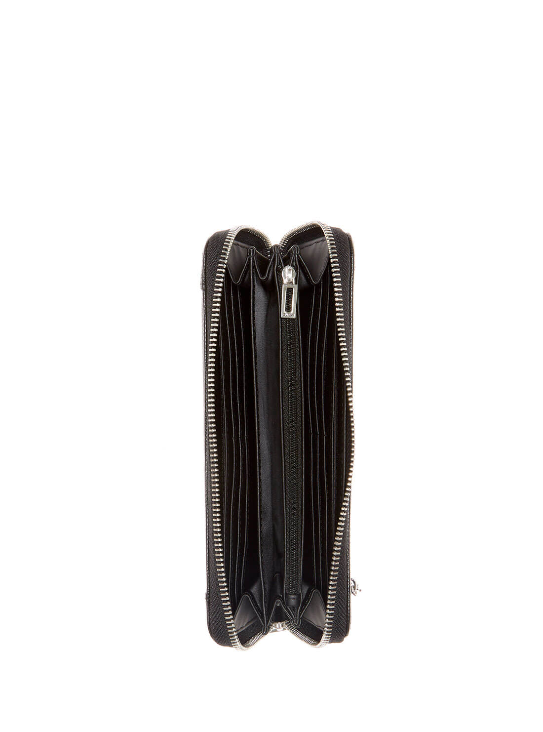 GUESS Womens  Black Croc Stephi Large Wallet CB787546 Inside View