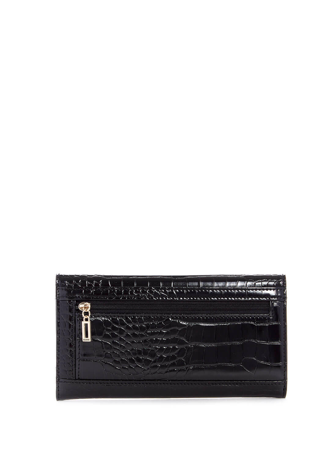 GUESS Womens  Black Croc Multi Clutch CG787066 Back View