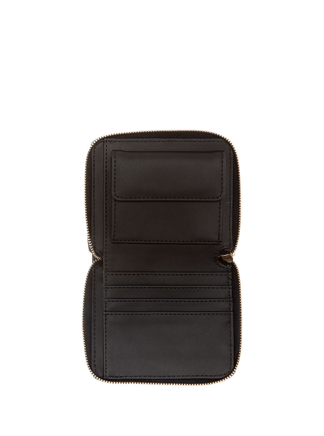 GUESS Womens Black Patent Noelle Small Wallet GN787937 Inside View