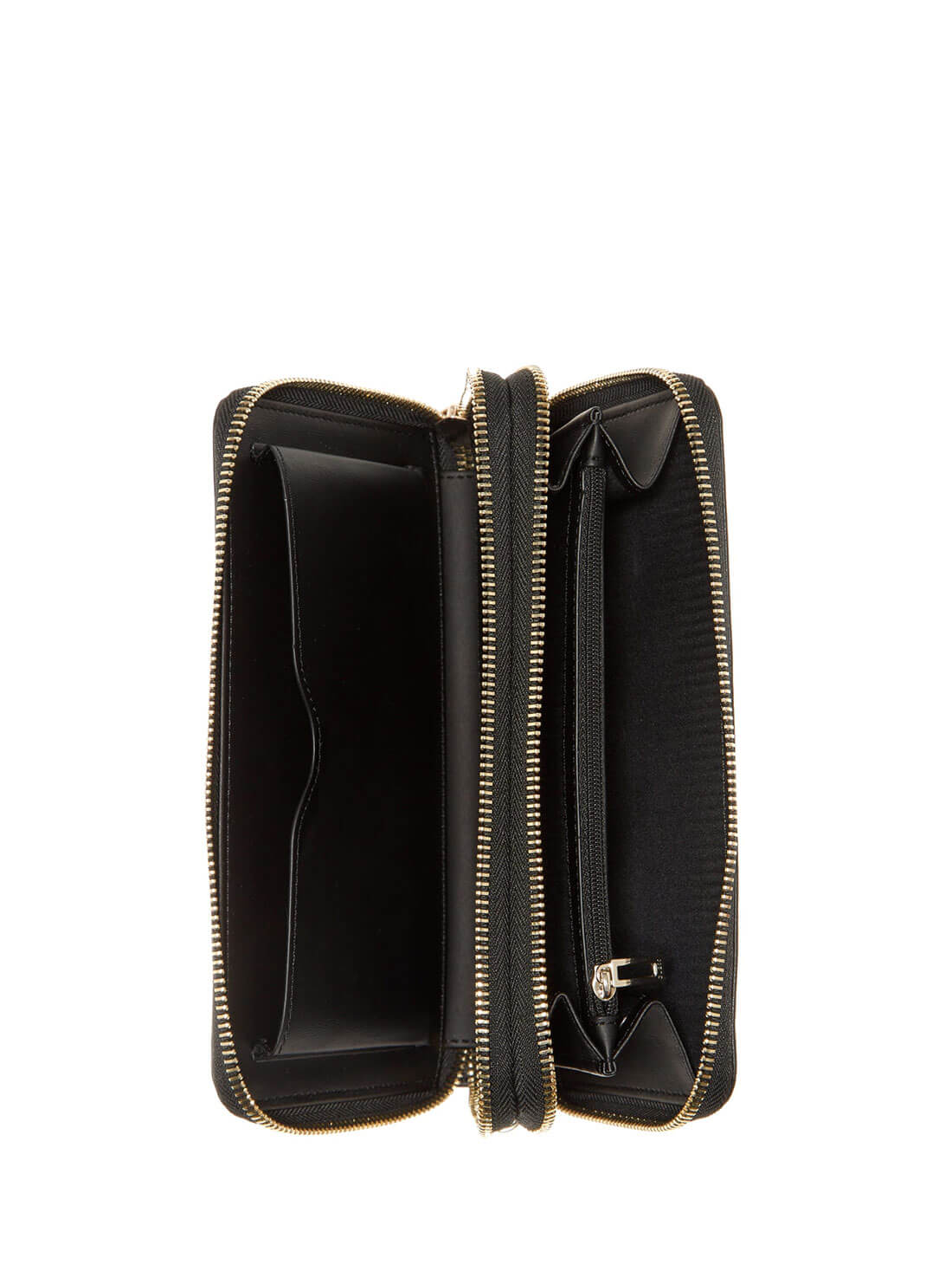 GUESS Womens Black Sandrine Wristlet Wallet VG796568 Inside View