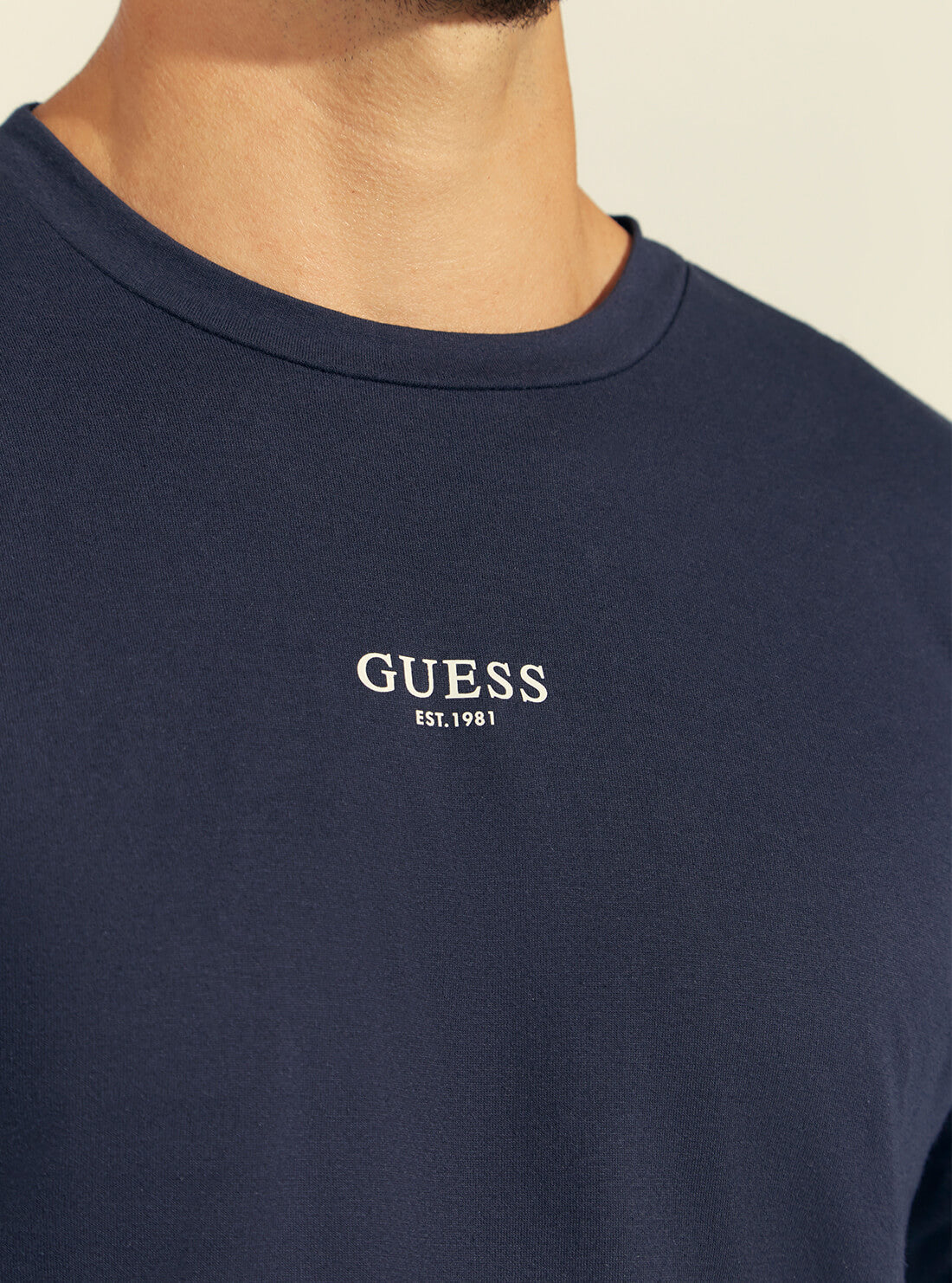 GUESS Mens Blue Derrick Jersey Pyjama 2-Piece Set U1BX00JR018 Detail View