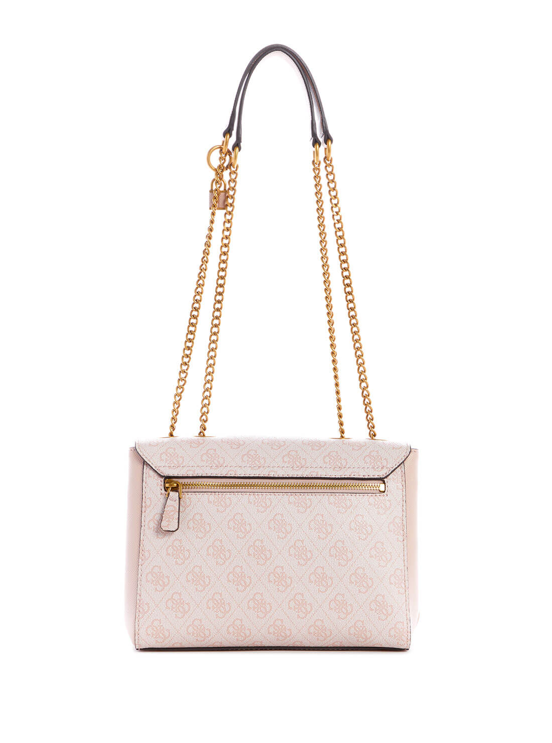 GUESS Women's Blush Pink Cordelia Logo Convertible Crossbody Bag BB837721 Back View