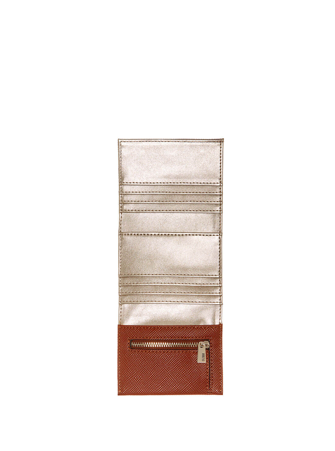 GUESS Women's Pink Cordelia Logo Petite Trifold Wallet BB837738 Inside View