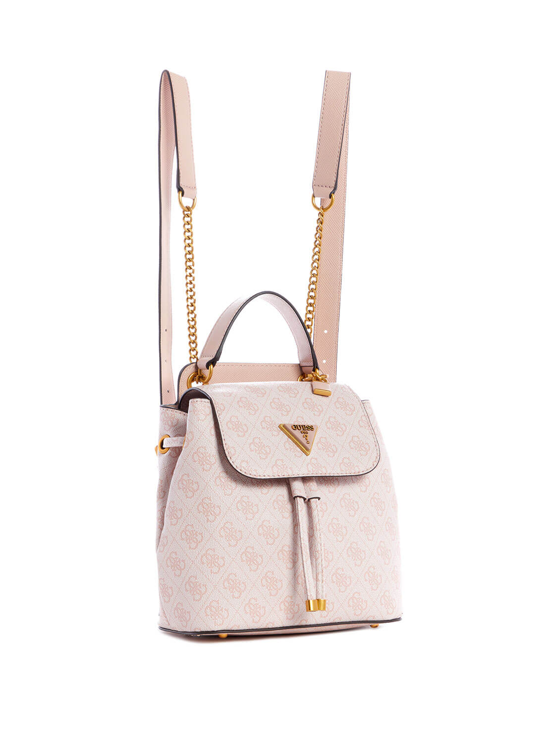 GUESS Women's Blush Pink Cordelia Logo Backpack BB837731 Front Side View