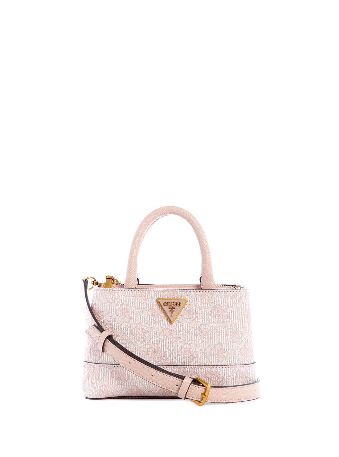 GUESS Women's Pink Cordelia Logo Mini Satchel BB837777 Front View