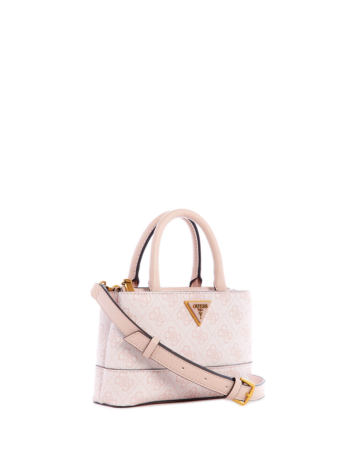 GUESS Women's Pink Cordelia Logo Mini Satchel BB837777 Front Side View