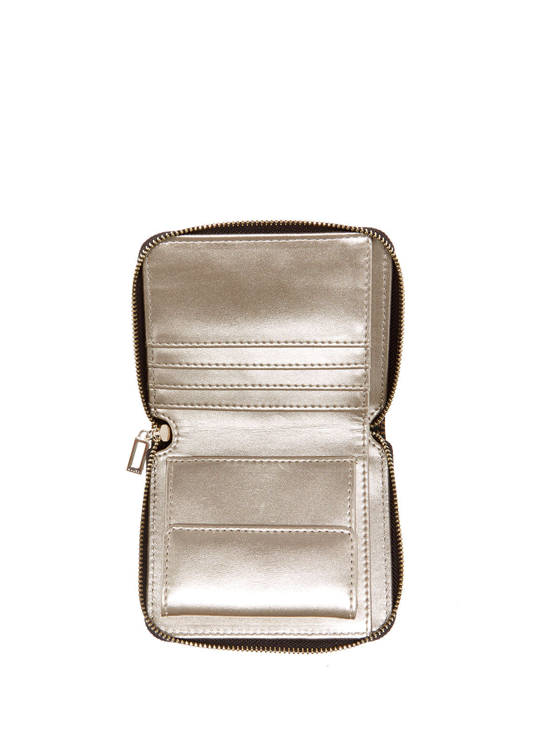 GUESS Womens Pink Patent Noelle Small Wallet GG787937 Inside View
