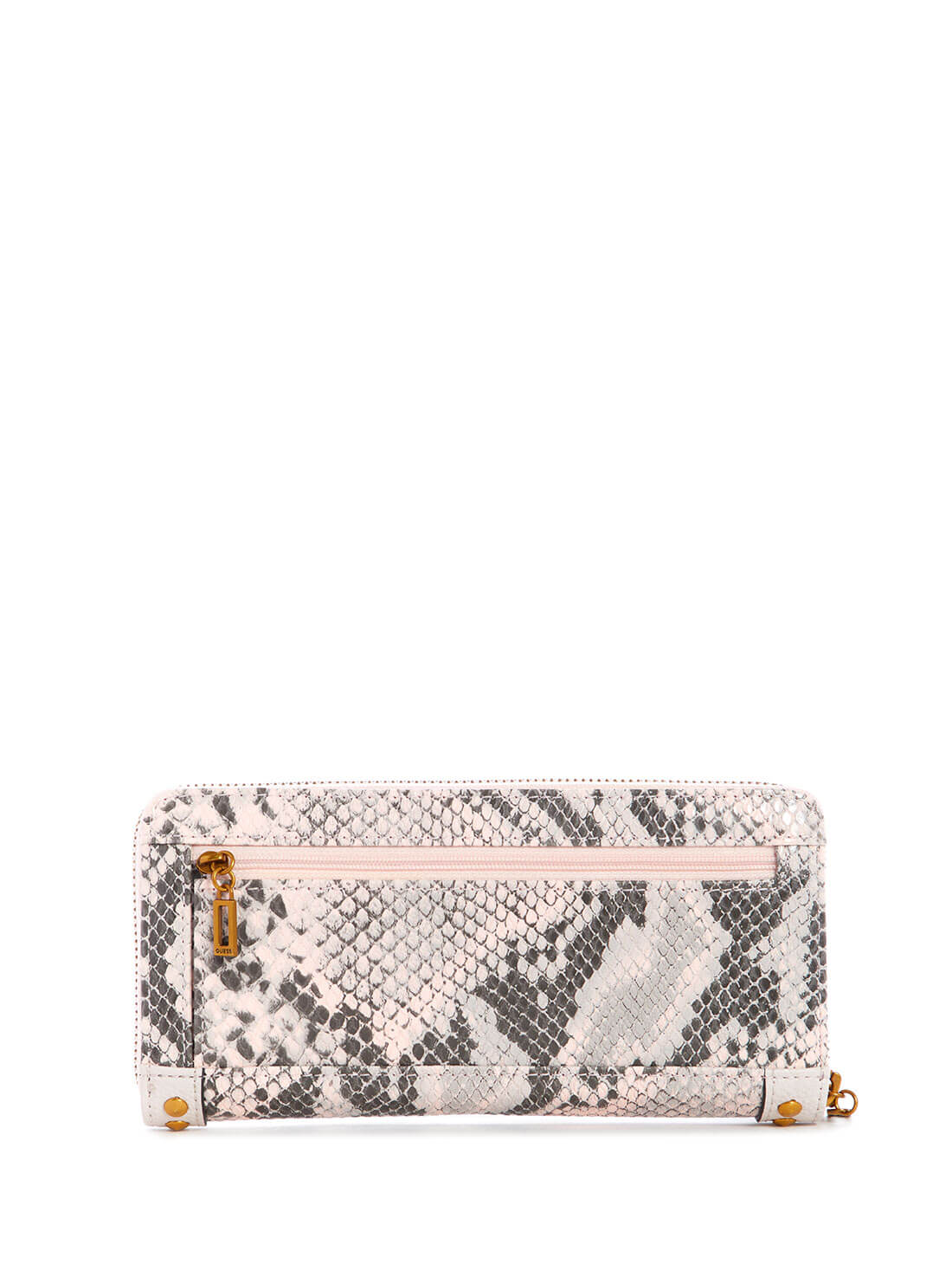 guess Blush Python Bling womens Large Wallet back view