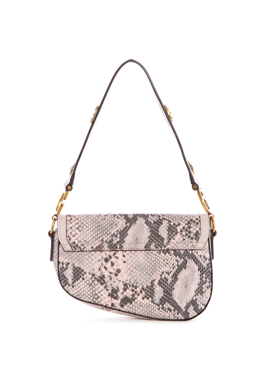 guess Blush Python G Dream womens Shoulder Bag back view