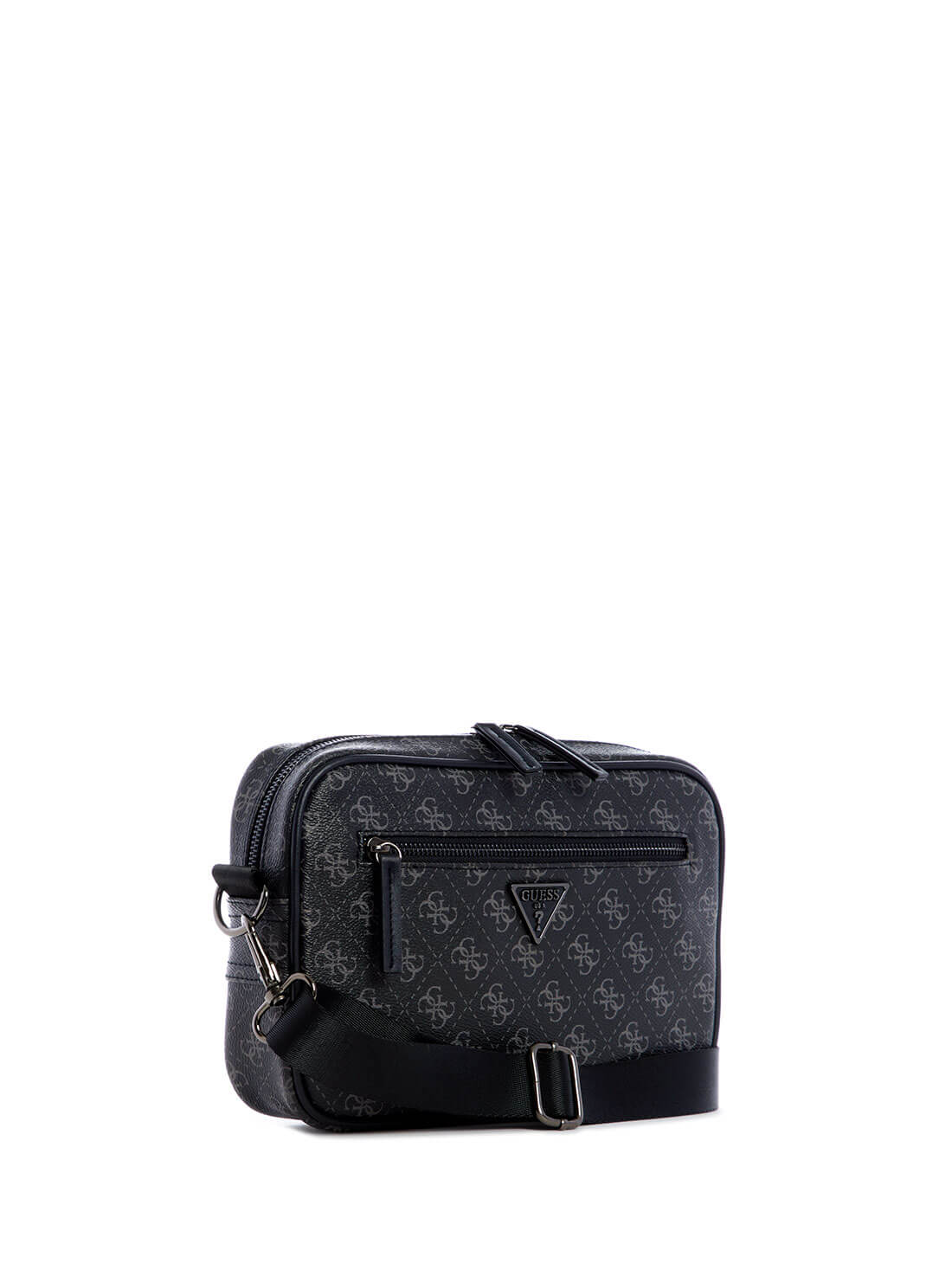GUESS Mens Black Ave Crossbody SG835592 Front Side View