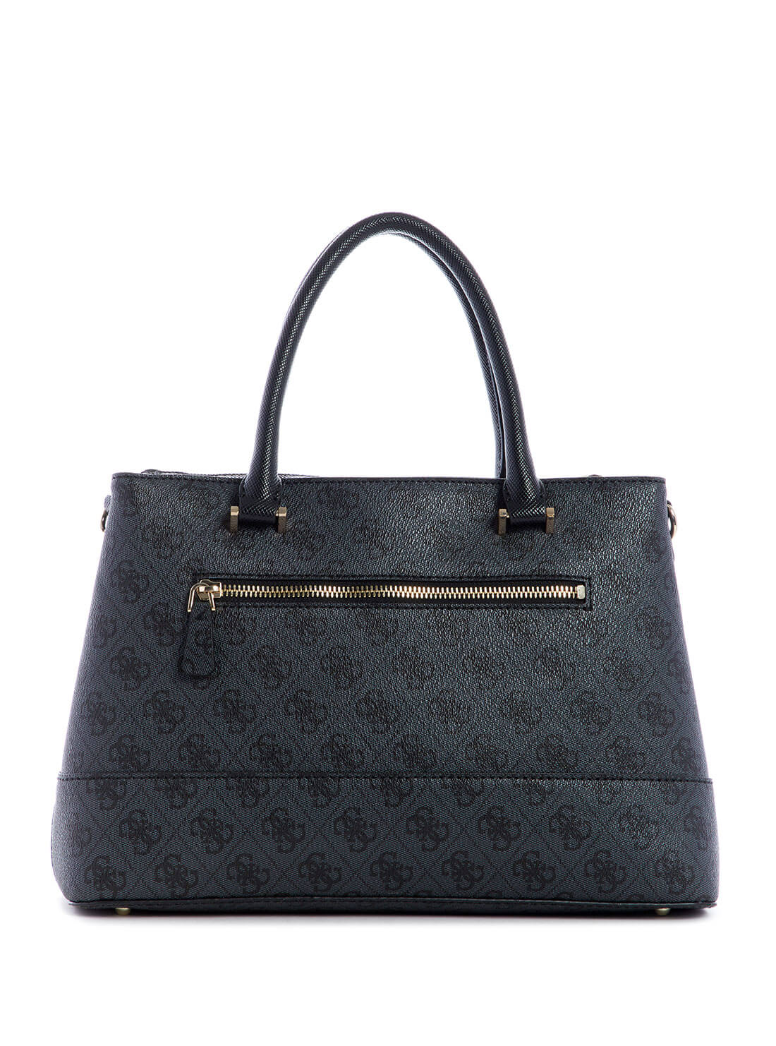 GUESS Women's Black Cordelia Logo Luxury Satchel BG837706 Back View