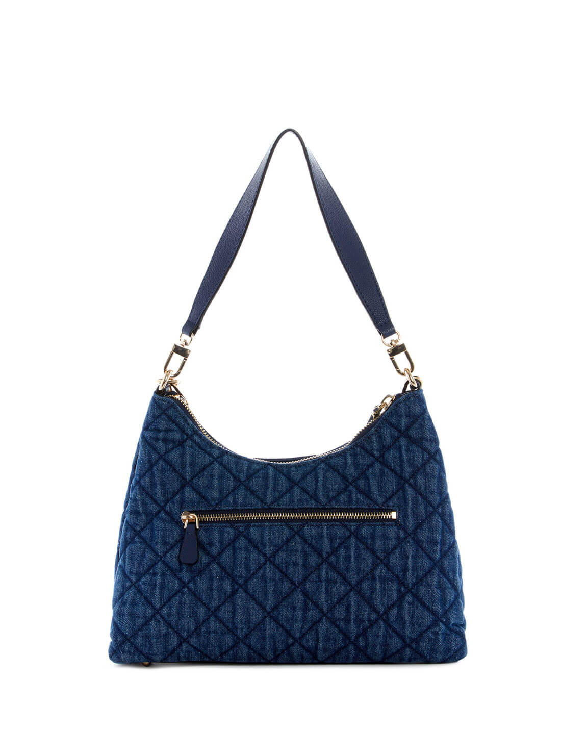 GUESS Women's Blue Denim Gillian Hobo Satchel DG839402 Back View