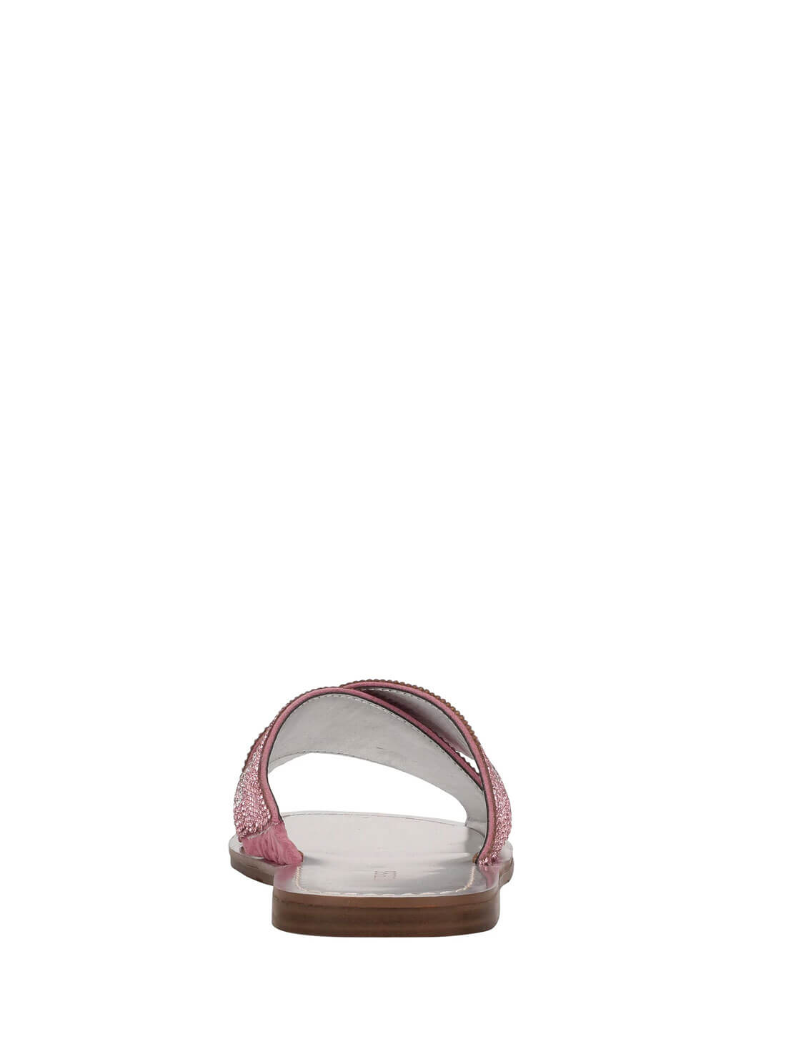 GUESS Womens Pink Diamond Glitzin Sandals GLITZIN Back View