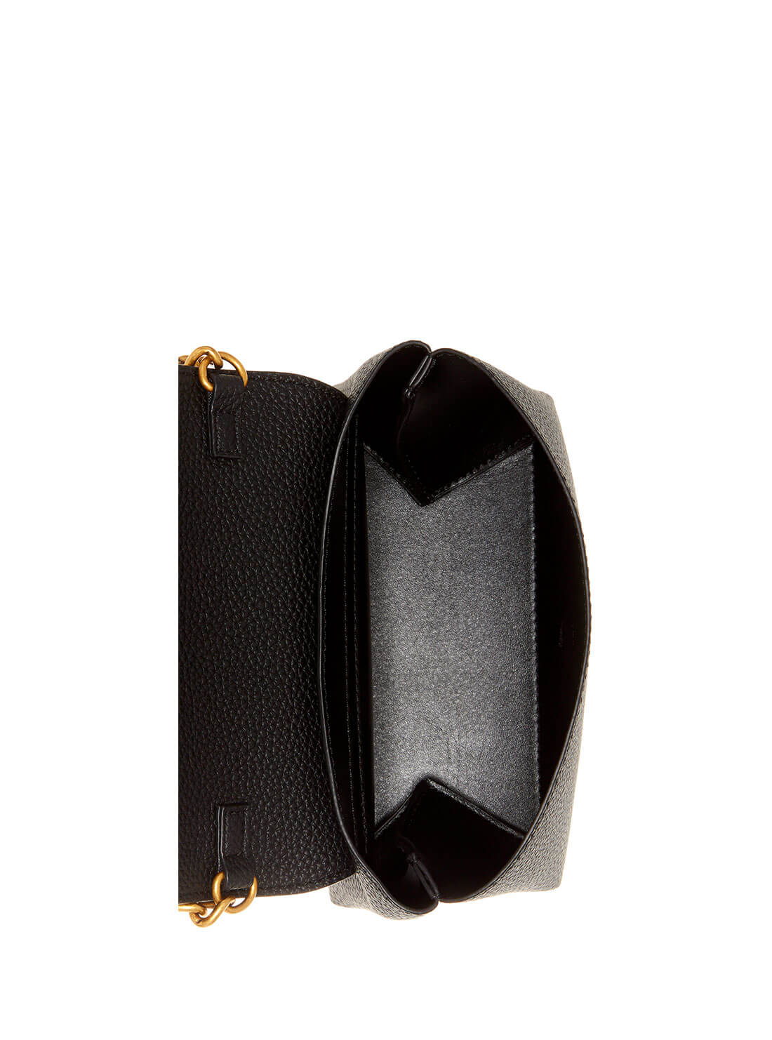 GUESS Womens Black Downtown Chic Mini Crossbody Bag  VB838578 Inside View