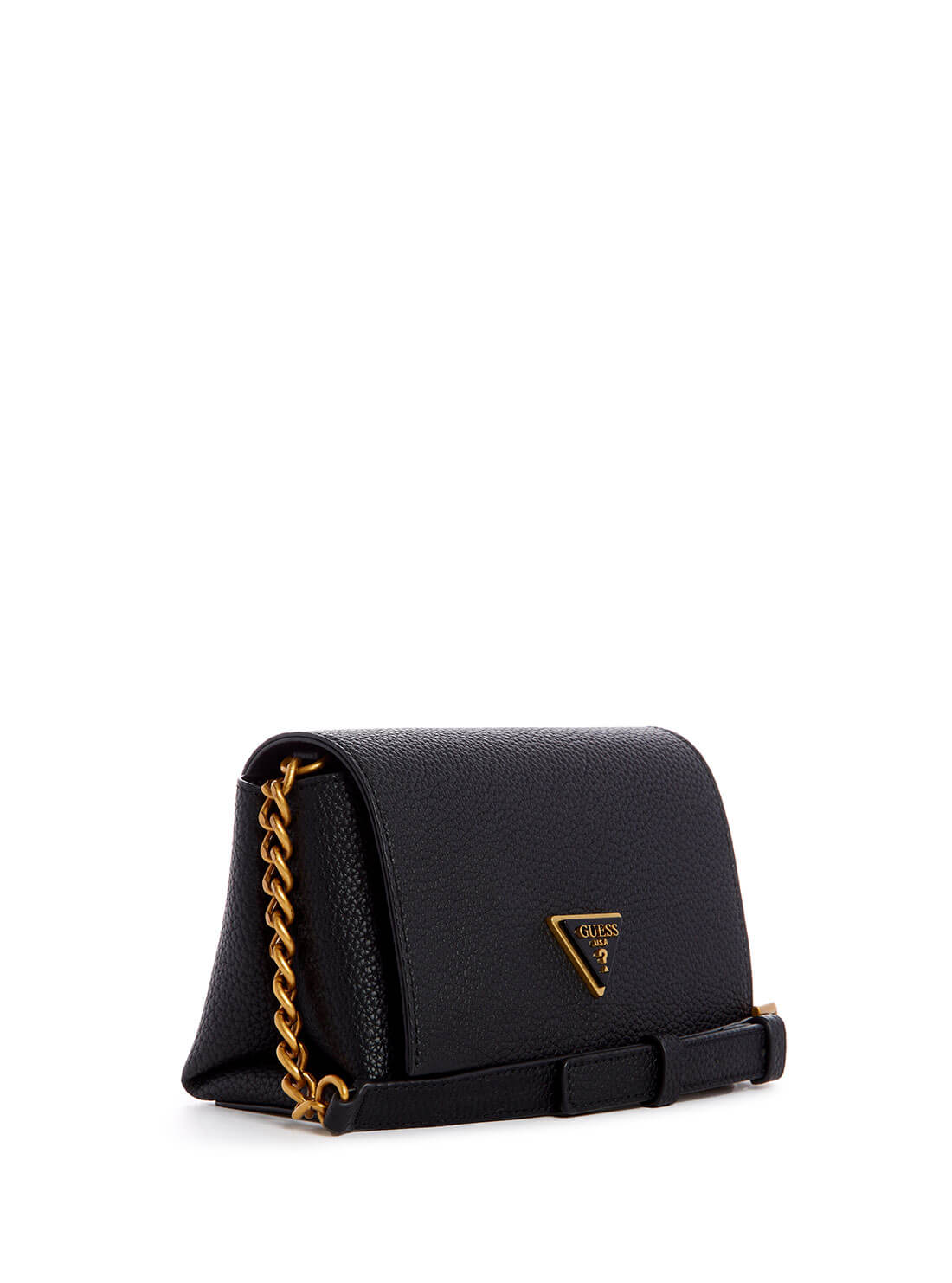 GUESS Womens Black Downtown Chic Mini Crossbody Bag  VB838578 Side View