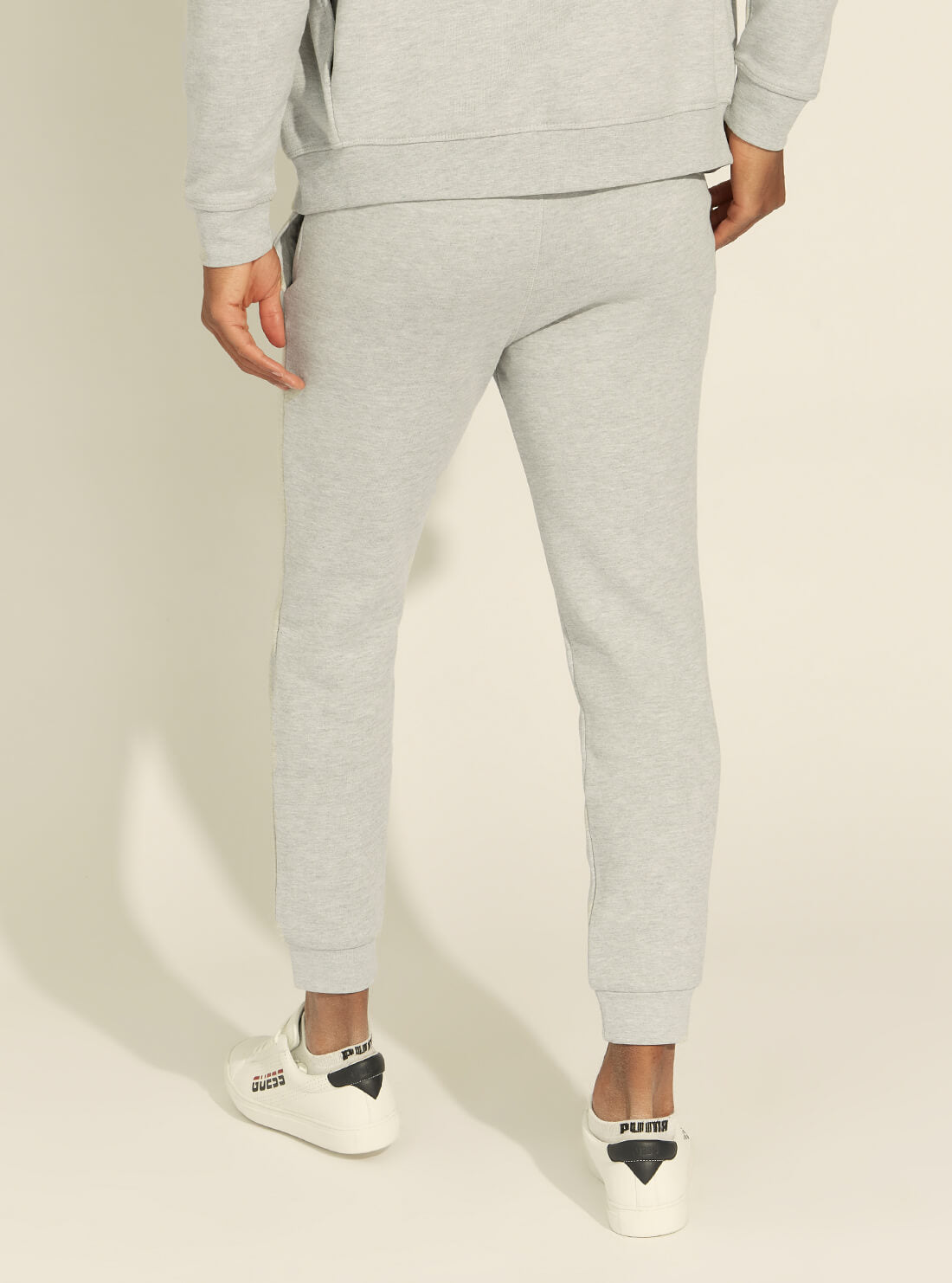 GUESS Mens Eco Grey Aldwin Active Trackpants U1YA04K9V31 Back View