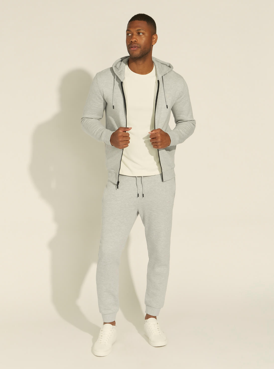 GUESS Mens Eco Grey Aldwin Active Trackpants U1YA04K9V31 Full View