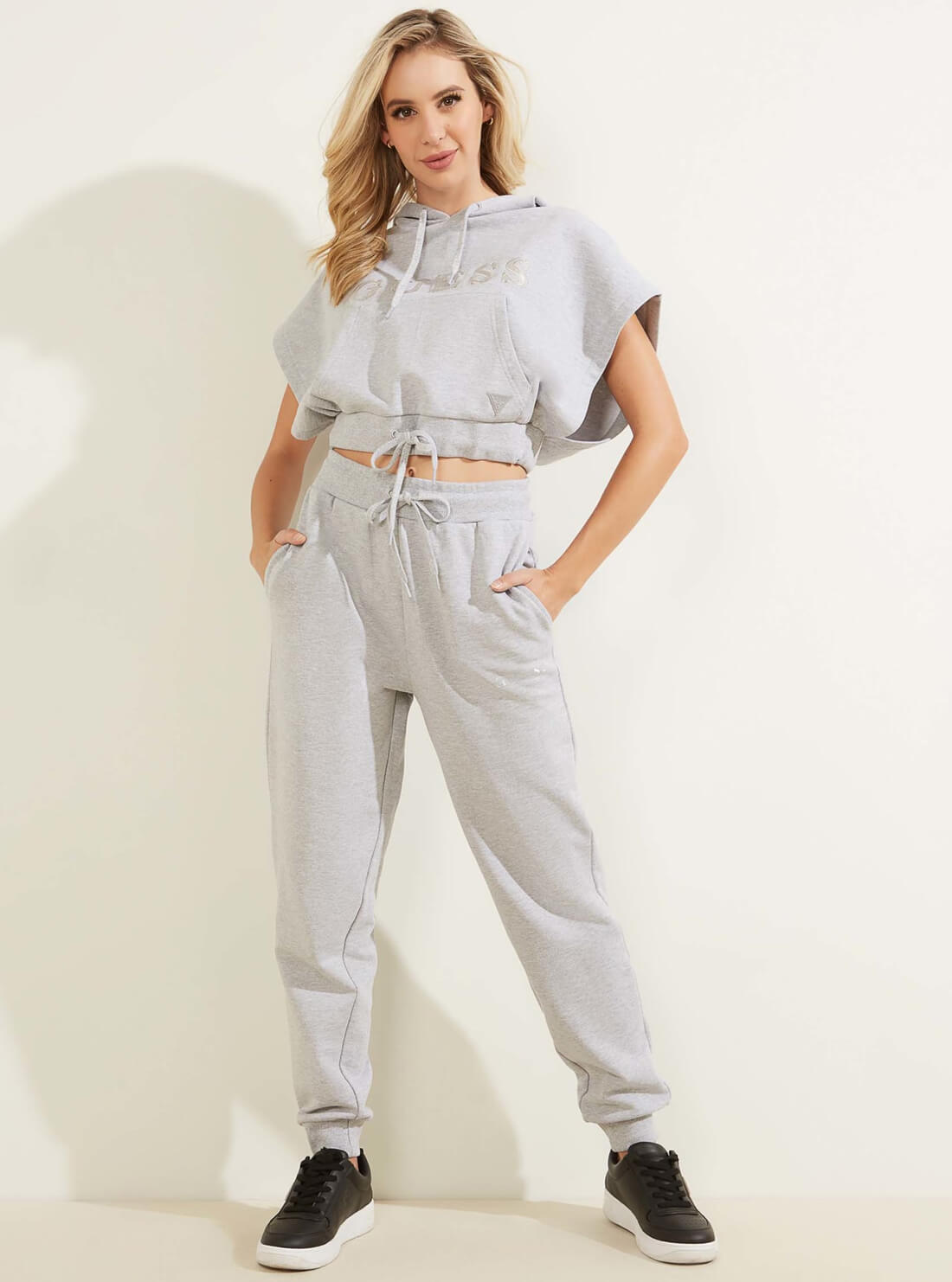 guess Eco Alene purple grey Womens Jogger Pants full view