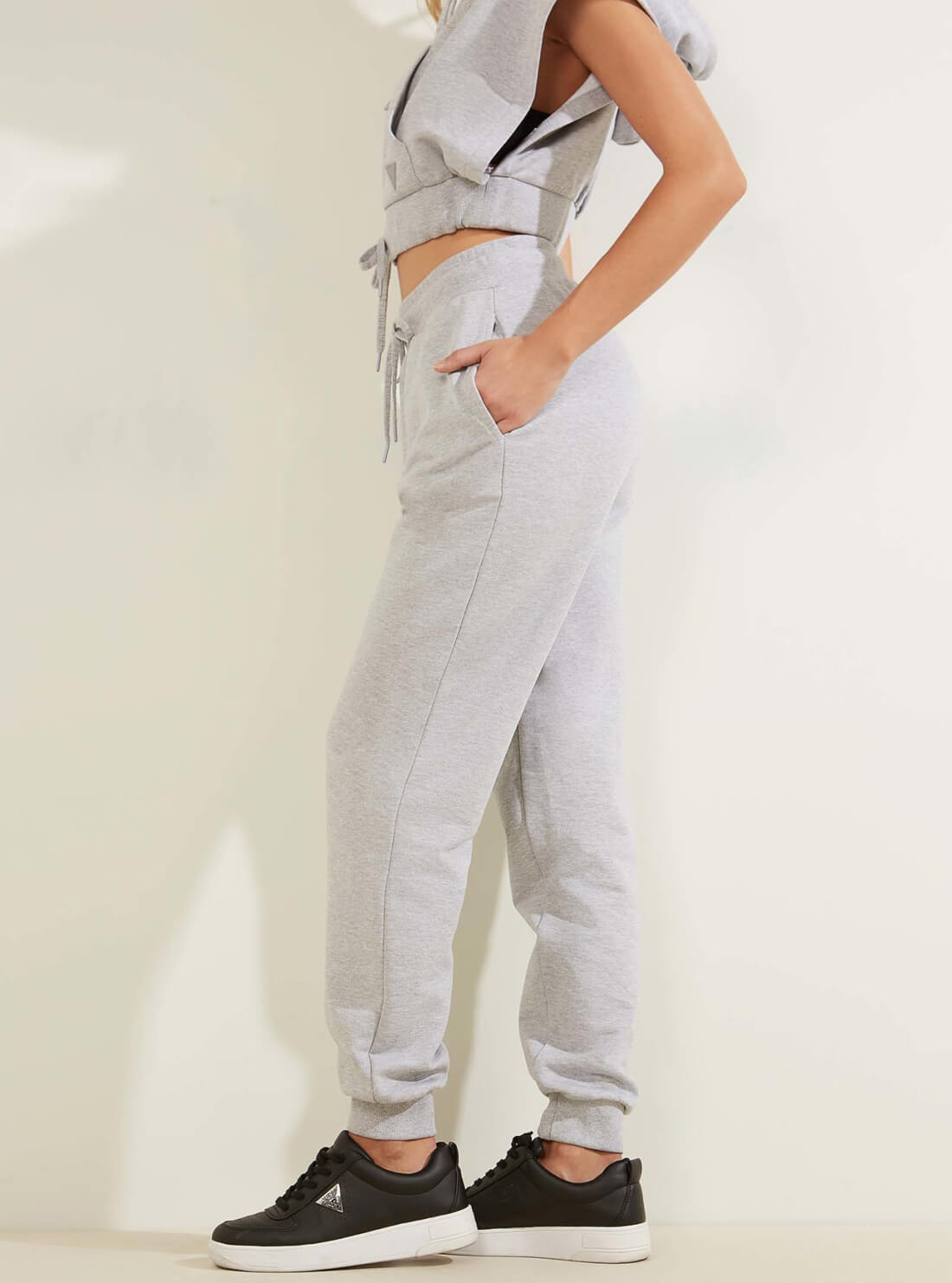 guess Eco Alene purple grey Womens Jogger Pants side view