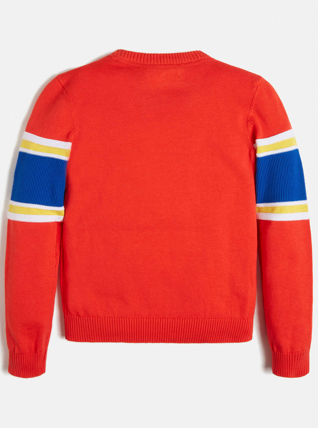 GUESS Big Boy Red Multi Long Sleeve Jumper (7-16) L1YR01Z2S40 Back View