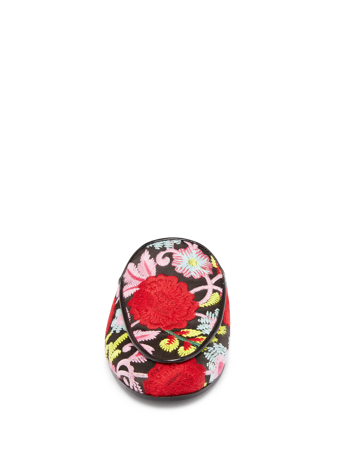 GUESS Womens Black Flower Lillac Mules LILLAC2A Front View