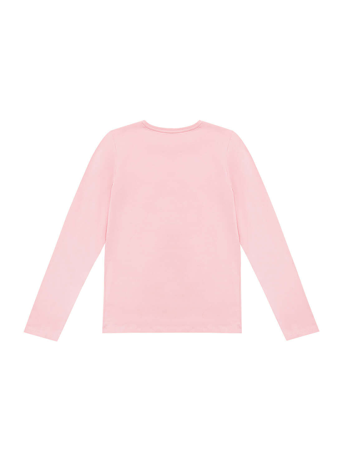 GUESS Big Girls Pink Graphic Long Sleeve T-Shirt (7-16) J1YI10K6YW1 Back View